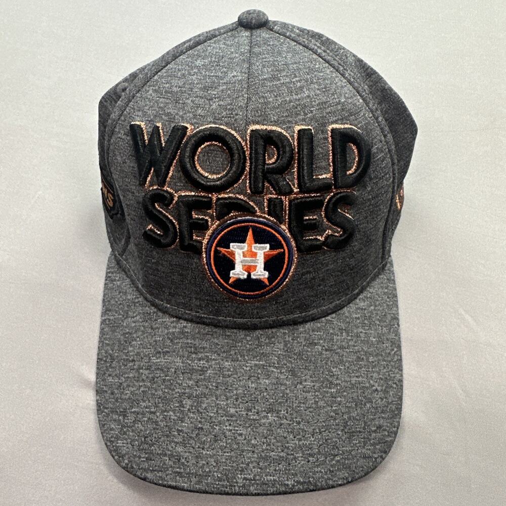 Houston Astros New Era Hat 2017 World Series Gray Fitted MLB On-Field Cap